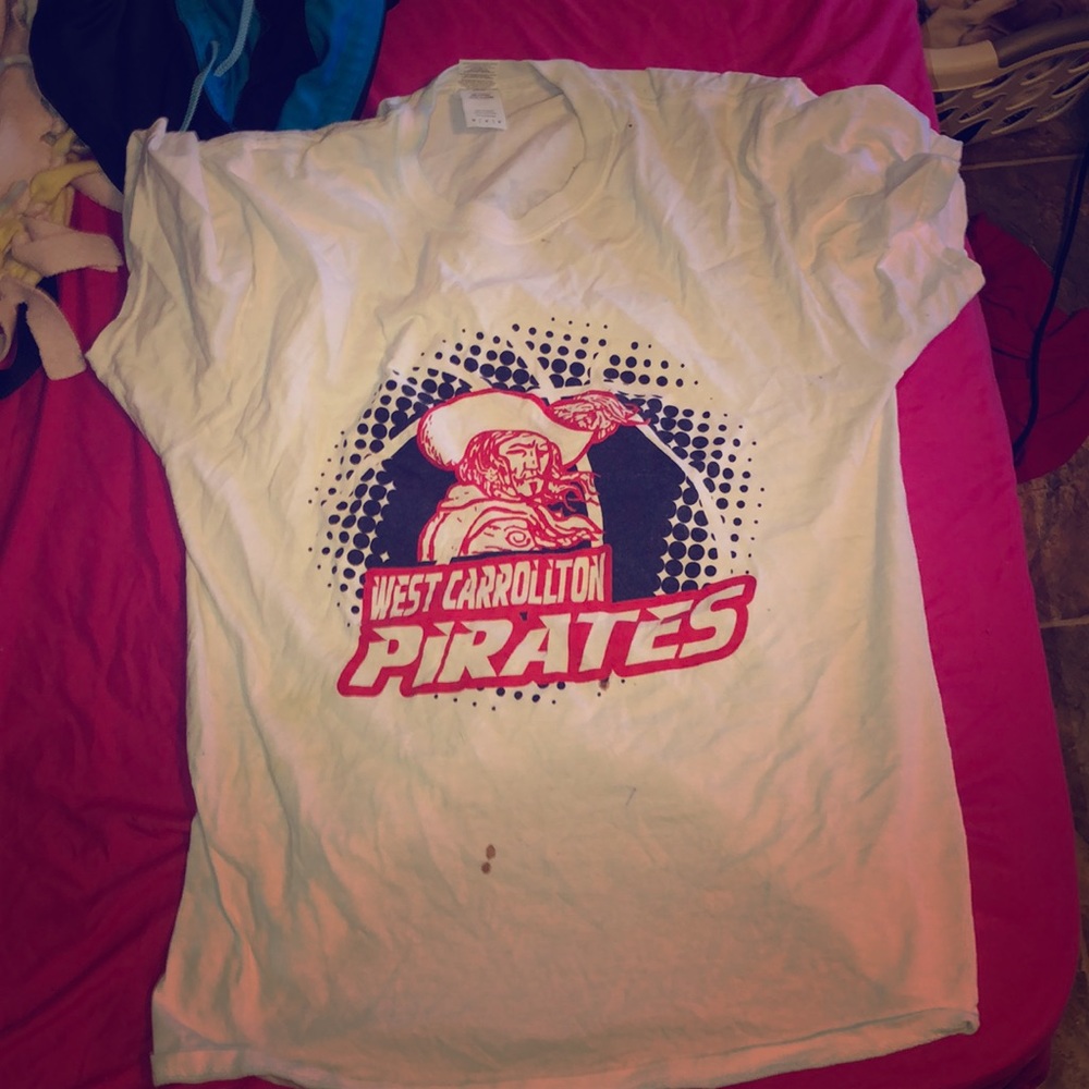 White pirate tee